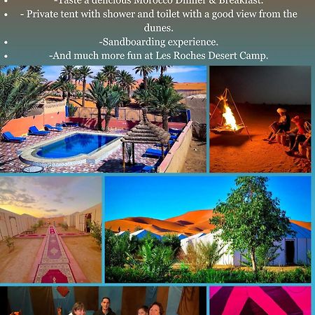 Les Roches Desert Camp Merzouga Exterior foto